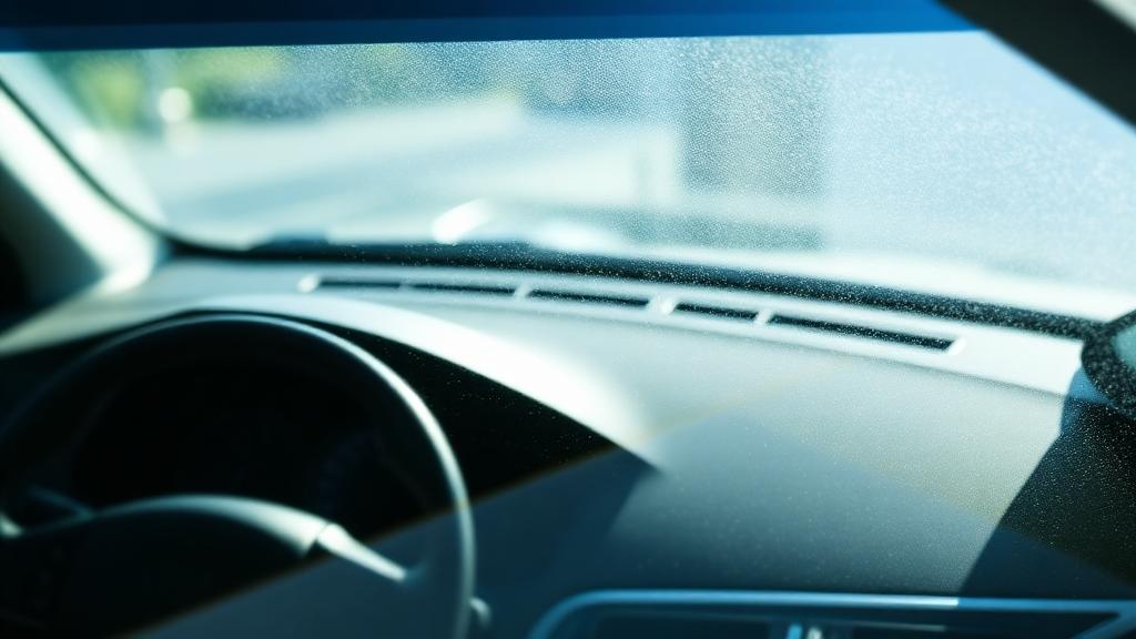 Pare-brise de voiture parfaitement propre sans traces